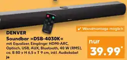 Kaufland DENVER Soundbar DSB-4030K Angebot