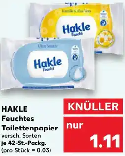 Kaufland HAKLE Feuchtes Toilettenpapier Angebot