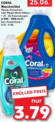 Kaufland CORAL Waschmittel Angebot