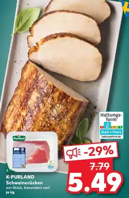 Kaufland K-PURLAND Schweinerücken Angebot