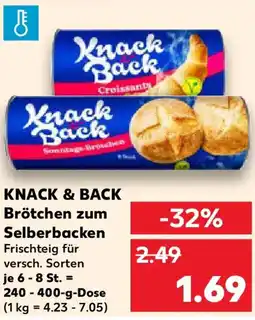 Kaufland KNACK & BACK Brötchen zum Selberbacken Angebot