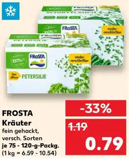Kaufland FROSTA Kräuter Angebot