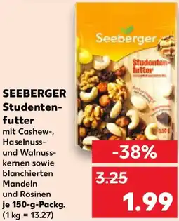 Kaufland SEEBERGER Studentenfutter Angebot