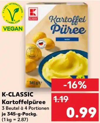 Kaufland K-CLASSIC Kartoffelpüree Angebot