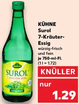 Kaufland KÜHNE Surol 7-Kräuter Essig Angebot