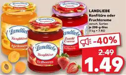 Kaufland LANDLIEBE Konfitüre oder Fruchtcreme Angebot
