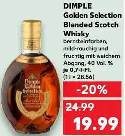 Kaufland DIMPLE Golden Selection Blended Scotch Whisky Angebot
