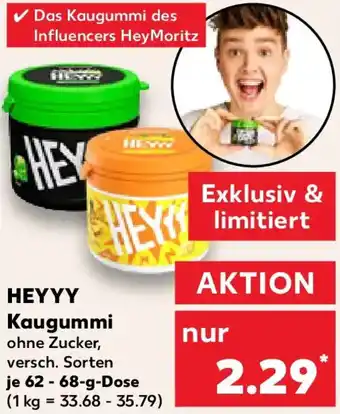 Kaufland HEYYY Kaugummi Angebot