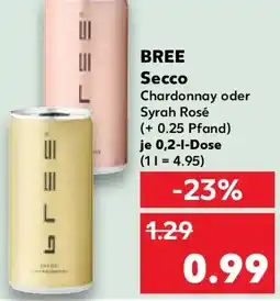 Kaufland BREE Secco Angebot