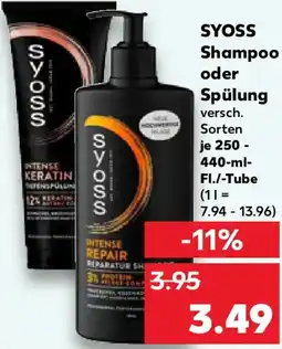 Kaufland SYOSS Shampoo oder Spülung Angebot