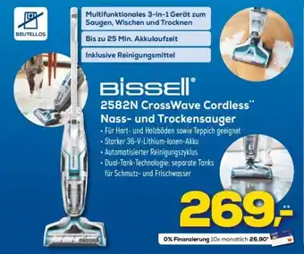 Euronics XXL Bissell 2582N CrossWave Cordless Nass und Trockensauger Angebot