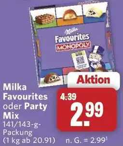 Combi Milka Favourites oder Party Mix Angebot