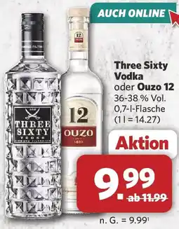 Combi Three Sixty Vodka oder Ouzo 12 Angebot