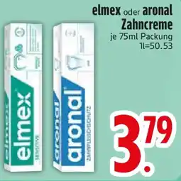Edeka elmex oder aronal Zahncreme Angebot