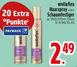Edeka wellaflex Haarspray oder Schaumfestiger Angebot