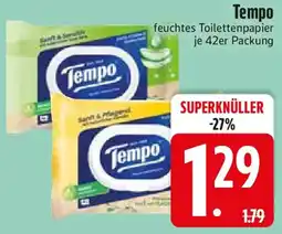 Edeka Tempo feuchtes Toilettenpapier Angebot