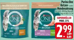 Edeka Purina One Katzen- oder Hundenahrung Angebot
