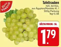 Edeka GUT & GUNSTIG Tafeltrauben Angebot