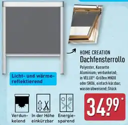 Aldi Nord HOME CREATION Dachfensterrollo Angebot