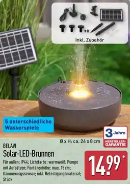 Aldi Nord BELAVI Solar-LED-Brunnen Angebot