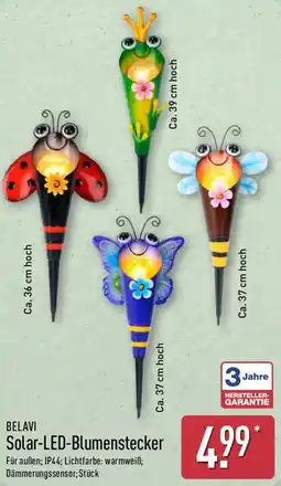 Aldi Nord BELAVI Solar-LED-Blumenstecker Angebot
