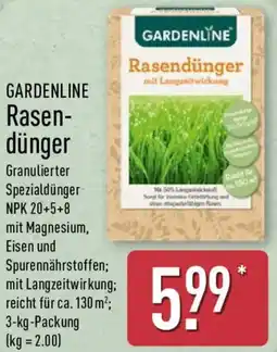 Aldi Nord GARDENLINE Rasendünger Angebot