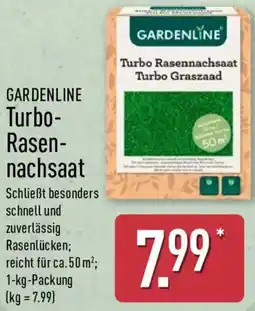 Aldi Nord GARDENLINE Turbo Rasennachsaat Angebot