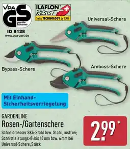 Aldi Nord GARDENLINE Rosen-/Gartenschere Angebot