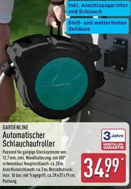 Aldi Nord GARDENLINE Automatischer Schlauchaufroller Angebot