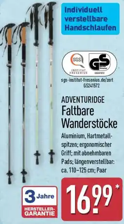 Aldi Nord ADVENTURIDGE Faltbare Wanderstöcke Angebot