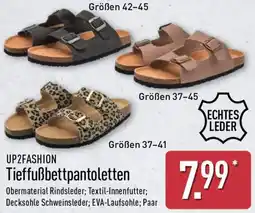 Aldi Nord UP2FASHION Tieffußbettpantoletten Angebot