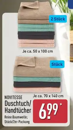 Aldi Nord NOVITESSE Duschtuch/ Handtücher Angebot