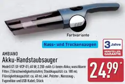 Aldi Nord AMBIANO Akku-Handstaubsauger Angebot