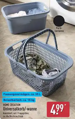 Aldi Nord HOME CREATION Universalkorb/-wanne Angebot