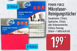 Aldi Nord POWER FORCE Mikrofaser Reinigungstücher Angebot