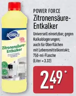 Aldi Nord POWER FORCE Zitronensäure Entkalker Angebot
