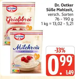 Marktkauf Dr. oetker süße mahlzeit grießbrei Angebot