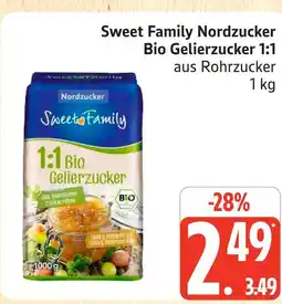 Marktkauf Nordzucker sweet family bio gelierzucker 1:1 Angebot
