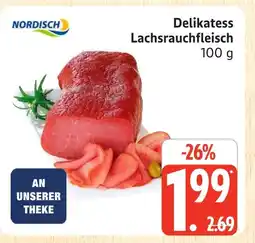 Marktkauf Nordisch delikatess lachsrauchfleisch Angebot