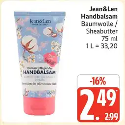 Marktkauf Jean&len handbalsam baumwolle / sheabutter Angebot