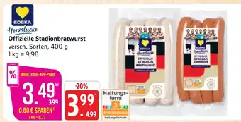 Marktkauf Edeka herzstücke offizielle stadionbratwurst Angebot