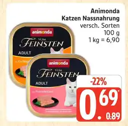 Marktkauf Animonda katzen nassnahrung Angebot