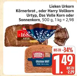 Marktkauf Lieken urkorn körnerbrot Angebot