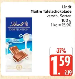 Marktkauf Lindt maître tafelschokolade Angebot