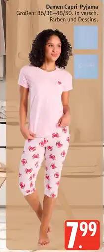 Marktkauf Damen capri-pyjama Angebot
