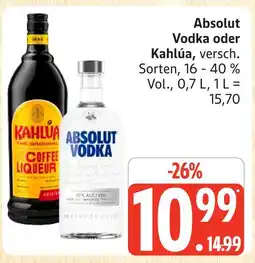 Marktkauf Absolut vodka Angebot