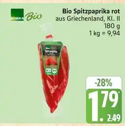 Marktkauf Edeka bio spitzpaprika rot Angebot