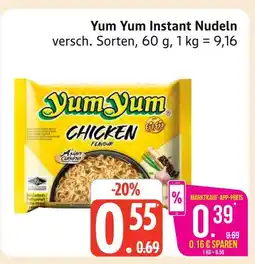 Marktkauf Yum yum instant nudeln Angebot