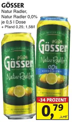 Lösch Depot GÖSSER Natur Radler Angebot