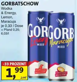 Lösch Depot GORBATSCHOW Wodka & Energy Angebot